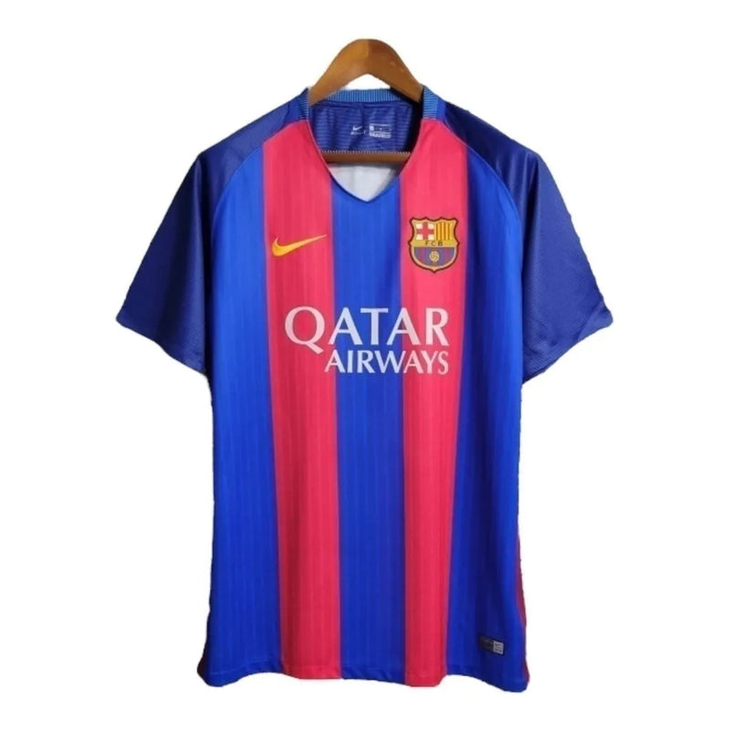 Camisa Retrô Barcelona I 16/17 - Masculina Nike - Azul e vermelha