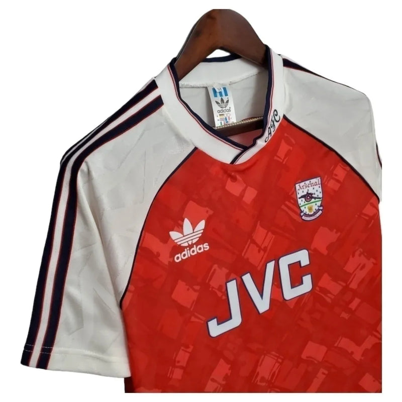 Camisa Retrô Arsenal I 90/92 - Masculina Adidas - Vermelha e branca