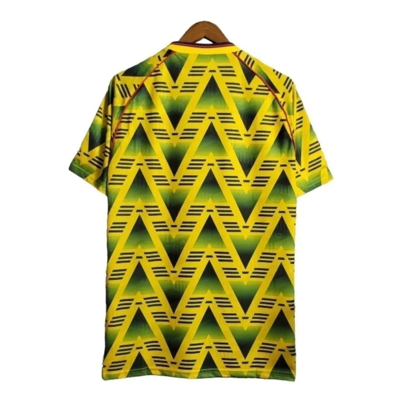 Camisa Retrô Arsenal II 91/93 - Masculina Adidas - Amarela com detalhes em verde e vermelho