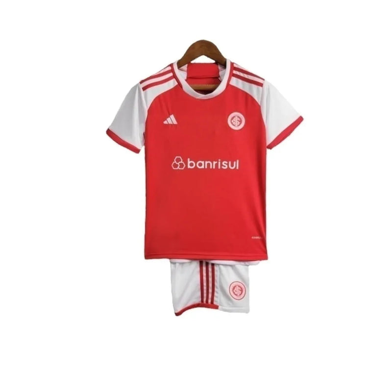 Kit Infantil Internacional I 24/25 - Adidas - Vermelho e branco