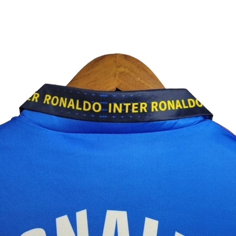 Camisa Retrô Inter de Milão Ronaldo 1997/1998 - Masculina - Azul