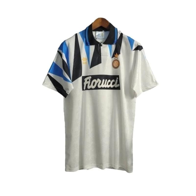 Camisa Retrô Inter de Milão II 1992/1993 - Masculina Umbro - Branca com detalhes em azul e preto