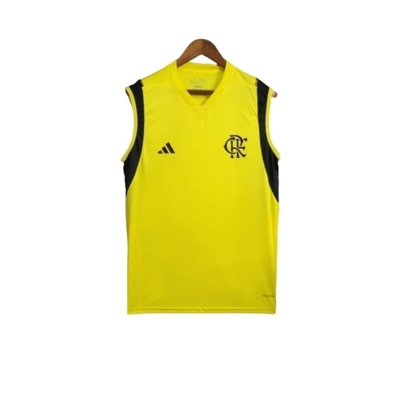 Camisa regata Flamengo Treino 24/25 - Torcedor Adidas Masculina - Amarela