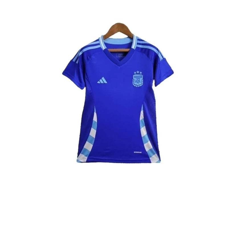 Camisa Seleção da Argentina II 24/25 - Torcedor Adidas Feminina - Azul com detalhes em branco