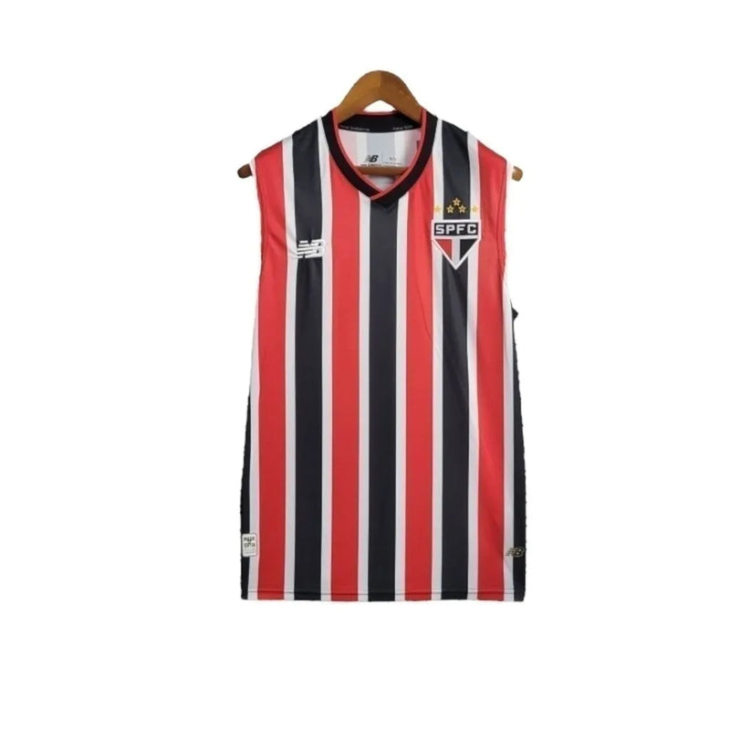 Camisa Regata São Paulo II 24/25 - Torcedor New Balance Masculina - Vermelha e preta