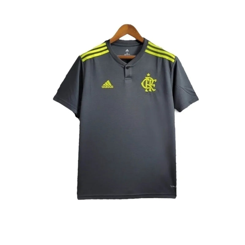 Camisa Retrô Flamengo III 2019/2020 - Adidas Masculina - Cinza com detalhes em amarelo