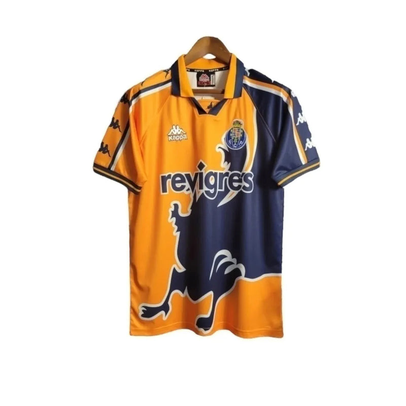 Camisa Retrô Porto II 1997/1999 - Kappa Masculina - Laranja com detalhes em azul