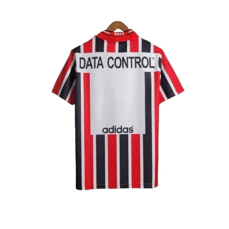 Camisa Retrô São Paulo II 1997 - Adidas Masculina - Vermelha e preta