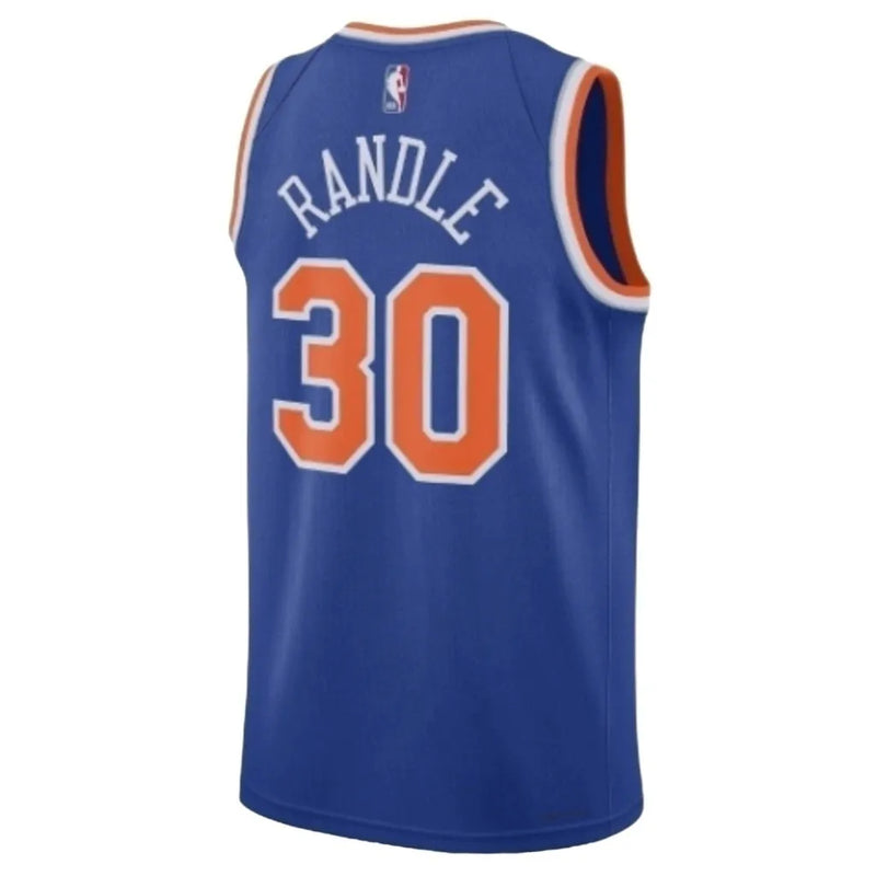 Camiseta Regata NBA New York Knicks 23/24 - Masculina Nike - Azul e laranja