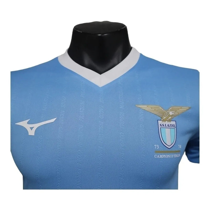 Camisa Lazio I 24/25 - Jogador Mizuno Masculina - Azul