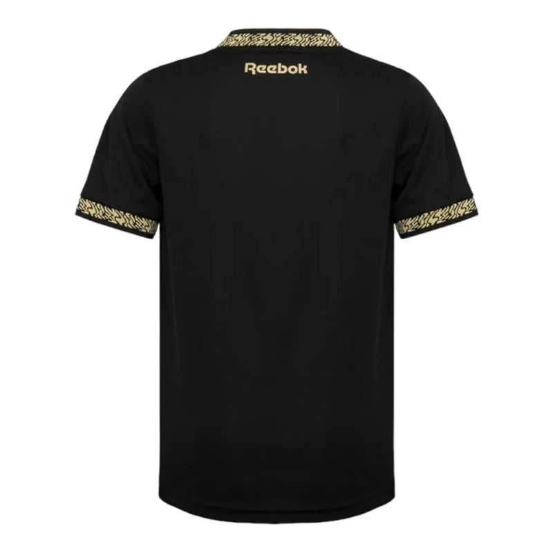 Camisa Botafogo II 24/25 - Torcedor Reebok Masculina - Preta com detalhes em amarelo