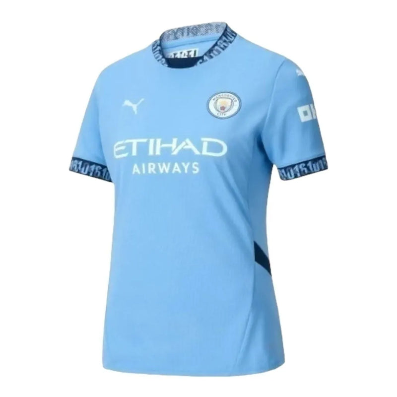 Camisa Manchester City I 24/25 - Torcedor Puma Feminina - Azul