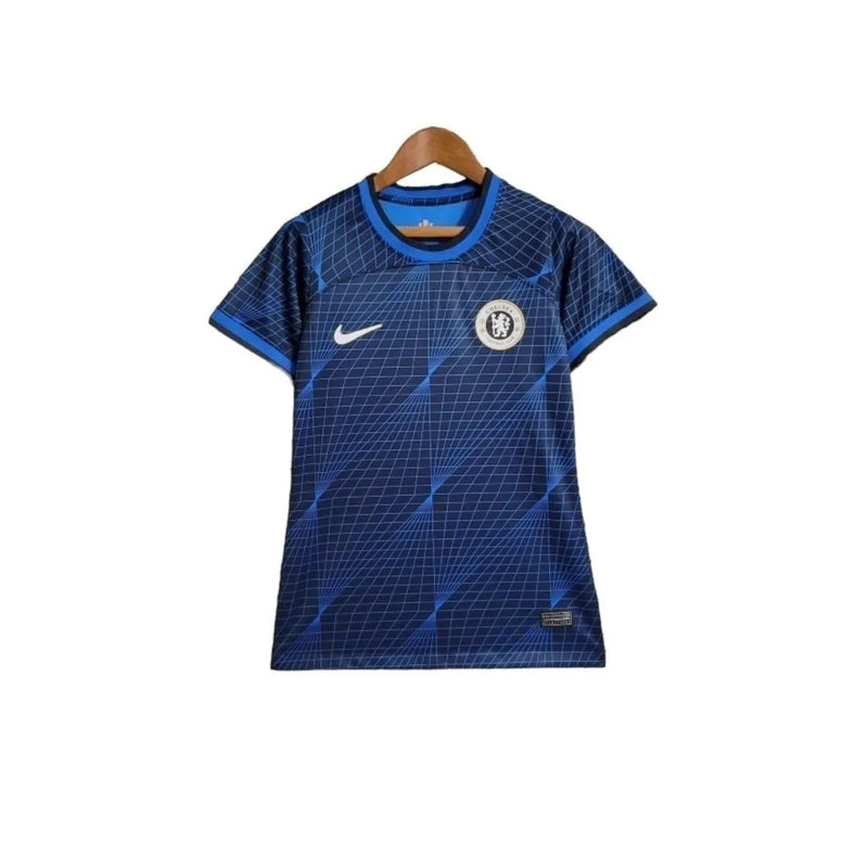 Camisa Chelsea II 23/24- Torcedor Nike Feminina - Azul com detalhes em preto