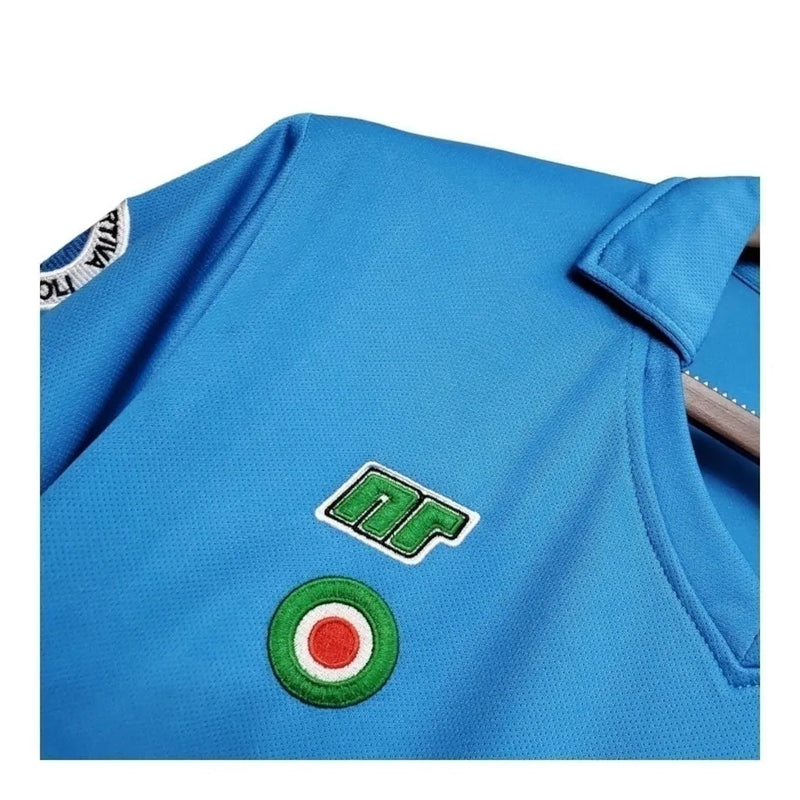 Camisa Napoli I Retrô 1987/1988 - Ennere Masculina - Azul