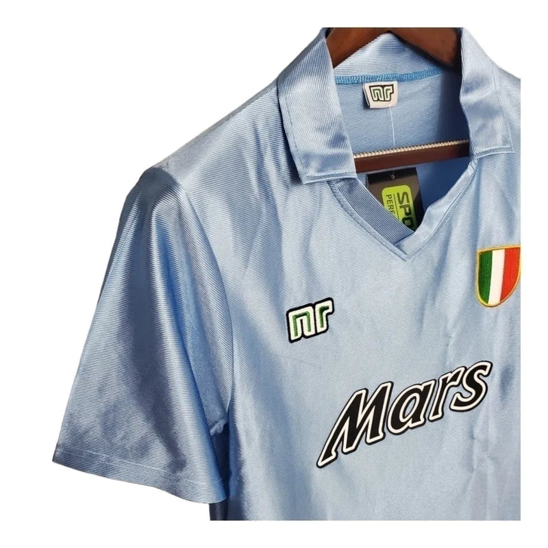 Camisa Retrô Napoli I 1990/2001 - Ennere Masculina - Azul