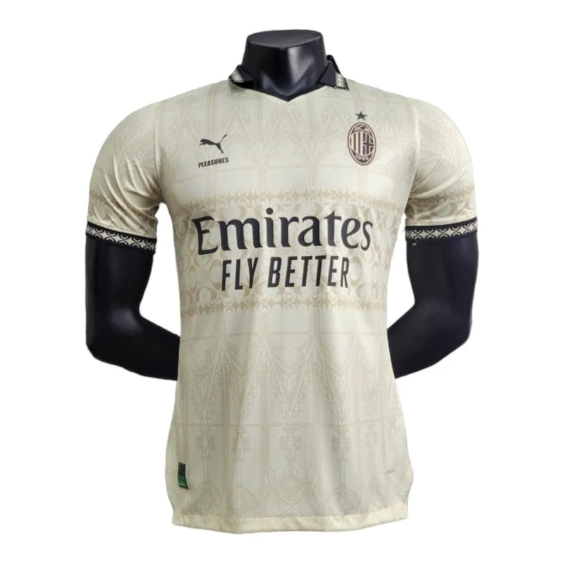 Camisa AC Milan Fourth 24/25 - Jogador Puma Masculina - Bege com detalhes em preto