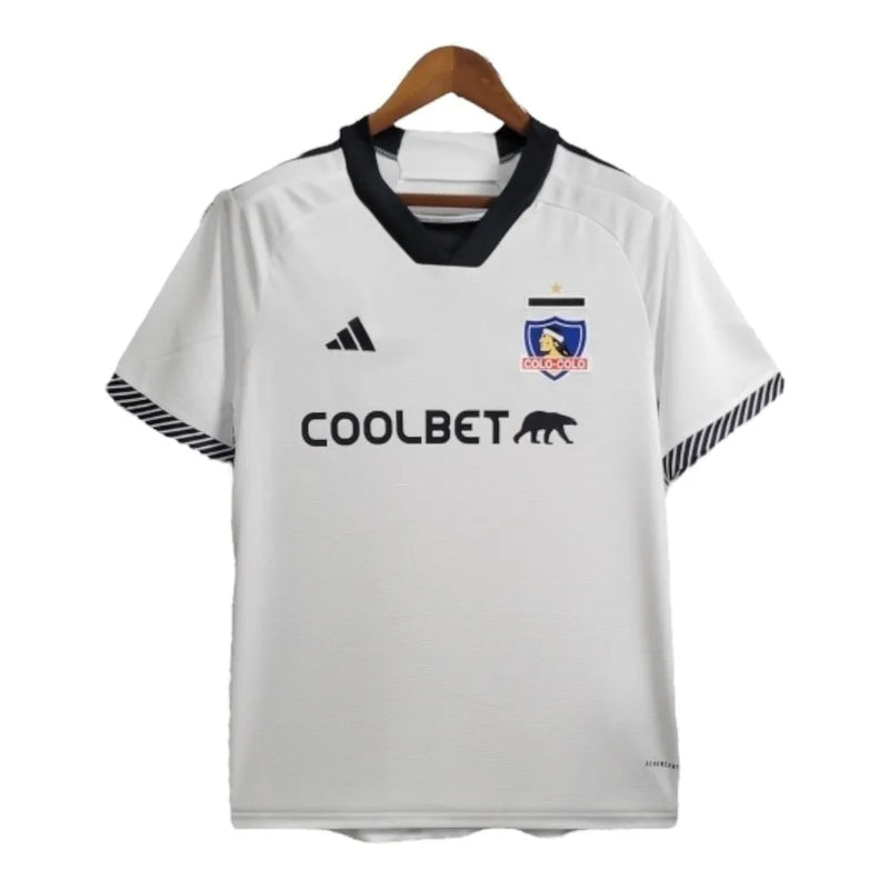 Camisa Colo Colo do Chile I 24/25 - Torcedor Adidas Masculina - Branca com detalhes em preto