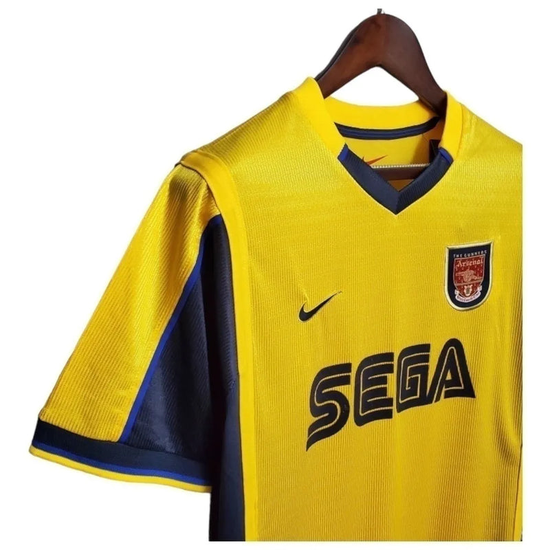 Camisa Retrô Arsenal II 99/00 - Masculina Nike - Amarela com detalhes em azul