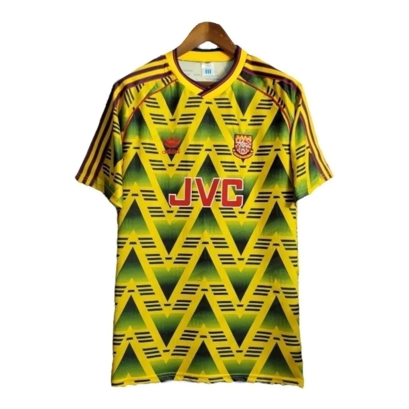 Camisa Retrô Arsenal II 91/93 - Masculina Adidas - Amarela com detalhes em verde e vermelho