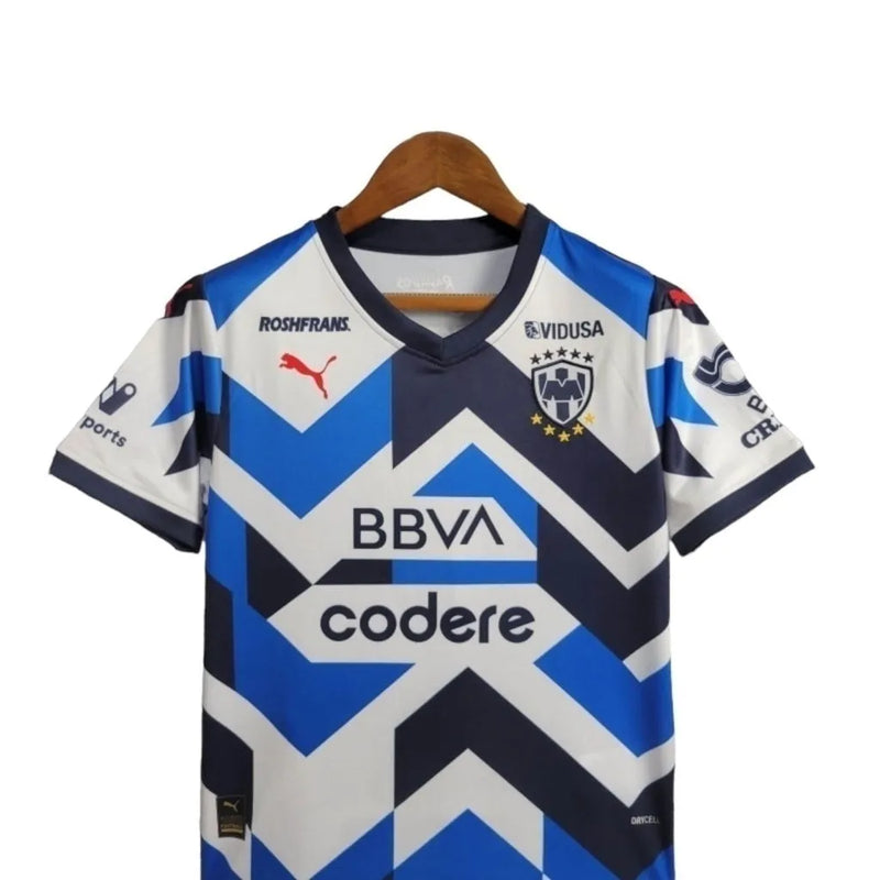 Kit infantil Monterrey do México 23/24 - Azul com detalhes em branco