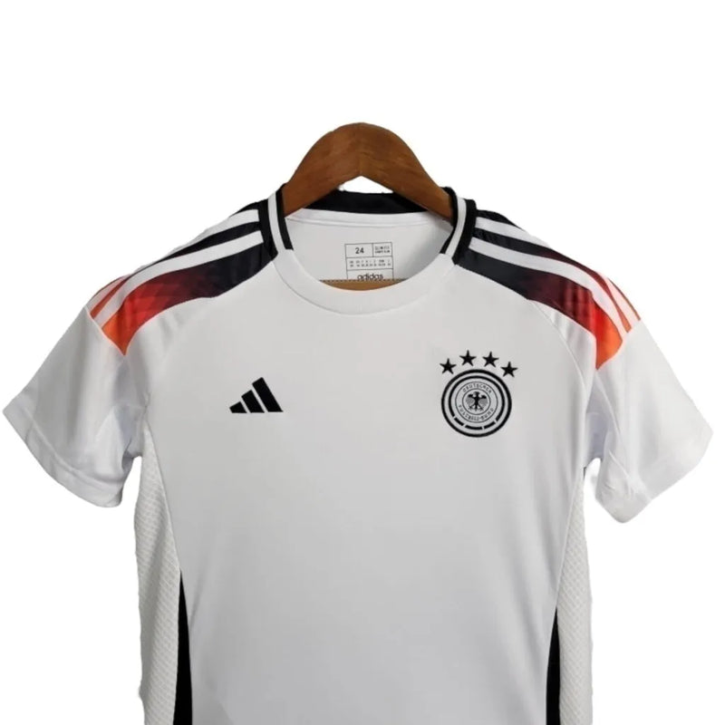 Kit Infantil Seleção da Alemanha I 24/25 - Adidas - Branco