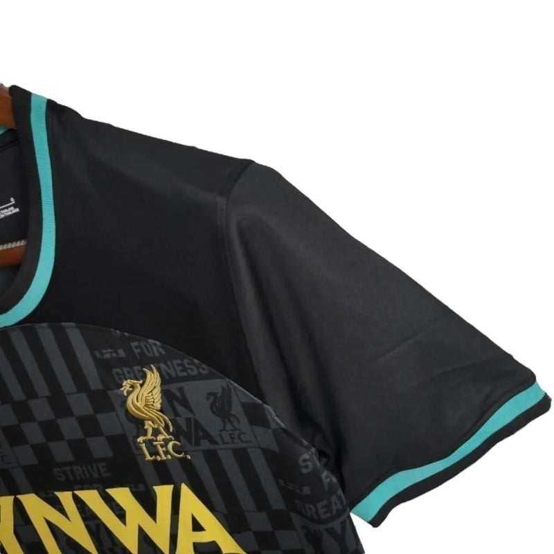 Camisa Liverpool Edição especial 24/25 - Torcedor Nike Masculina - Preta com detalhes em verde