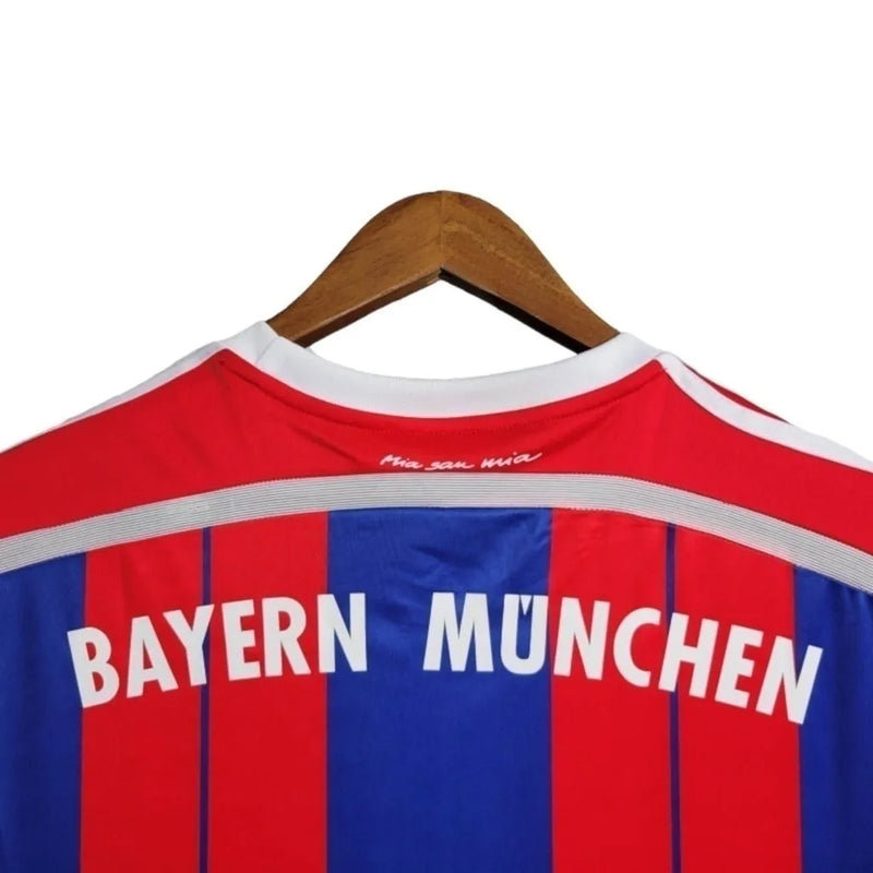 Camisa Retrô Bayern de Munique I 2014/2015 - Masculina Adidas - Azul e vermelha