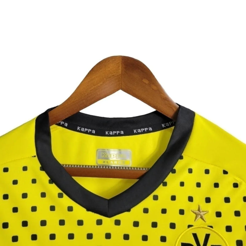 Camisa Retrô Borussia Dortmund I 11/12 - Masculina Kappa - Amarela com detalhes em preto