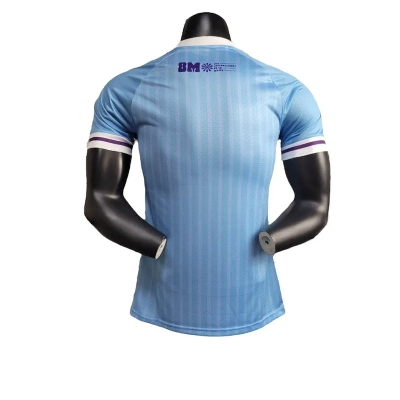 Camisa Seleção do Uruguai II 24/25 - Jogador Masculina - Azul com detalhes em branco e dourado