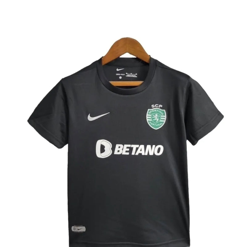 Kit Infantil Sporting Lisboa III 24/25 - Preto