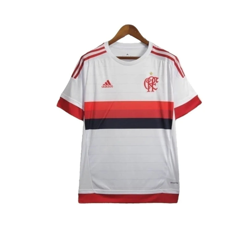 Camisa Retrô Flamengo II 2015/2016 - Masculina Adidas - Branca com detalhes em vermelho