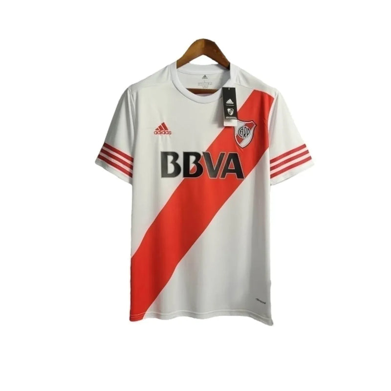 Camisa Retrô River Plate I 2015/2016 - Masculina Adidas - Branca com detalhes em vermelho