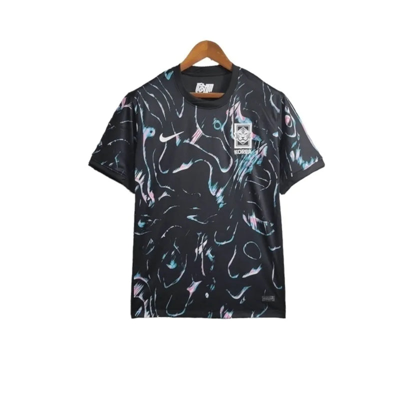 Camisa Seleção Coreia do Sul II 24/25 - Torcedor Nike Masculina - Preta com detalhes em azul e rosa