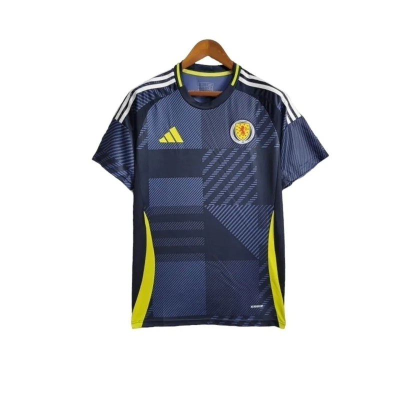 Camisa Escócia I 24/25 - Torcedor Adidas Masculina - Azul com detalhes em amarelo