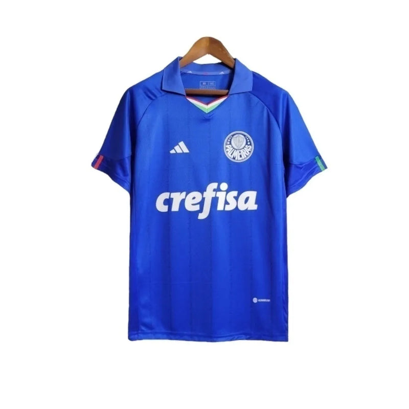 Camisa Palmeiras Edição especial 23/24 - Torcedor Puma Masculina - Azul com detalhes em vermelho e verde e branco