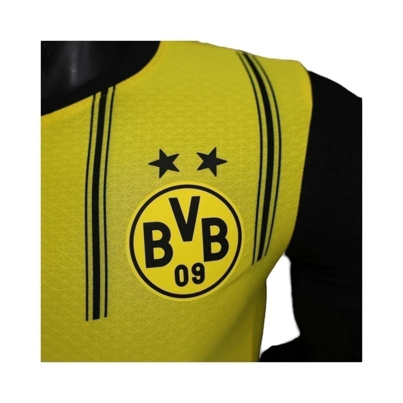 Camisa Borussia Dortmund I 24/25 - Jogador Puma Masculina - Amarela e preta