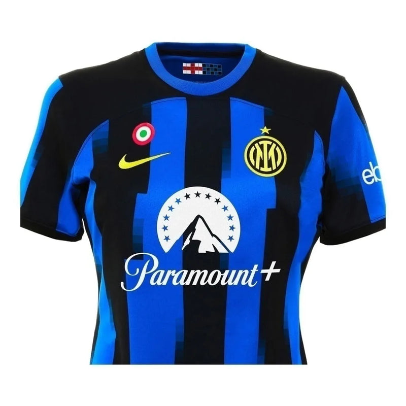 Camisa Inter de Milão I 23/24 - Torcedor Nike Feminina - Azul e preta