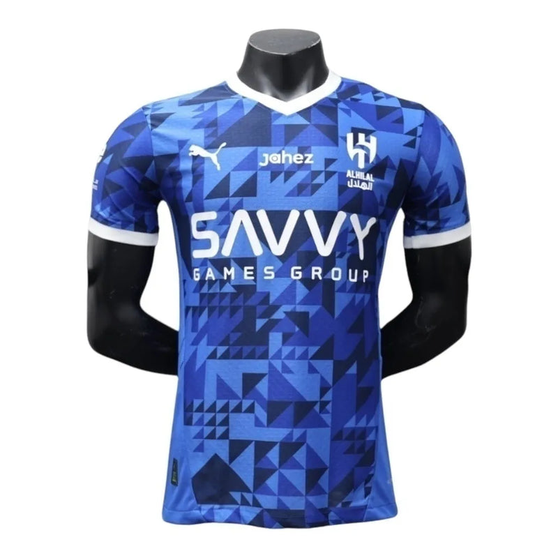 Camisa Al-Hilal I 24/25 - Jogador Puma Masculina - Azul com detalhes em branco