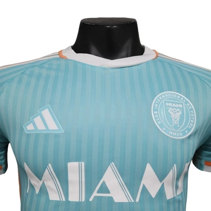 Camisa Inter Miami III 24/25 - Jogador Adidas Masculina - Verde com detalhes em rosa