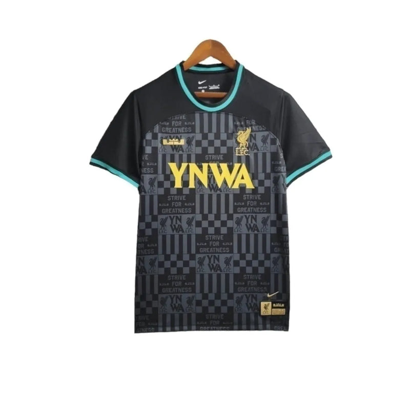 Camisa Liverpool Edição especial 24/25 - Torcedor Nike Masculina - Preta com detalhes em verde