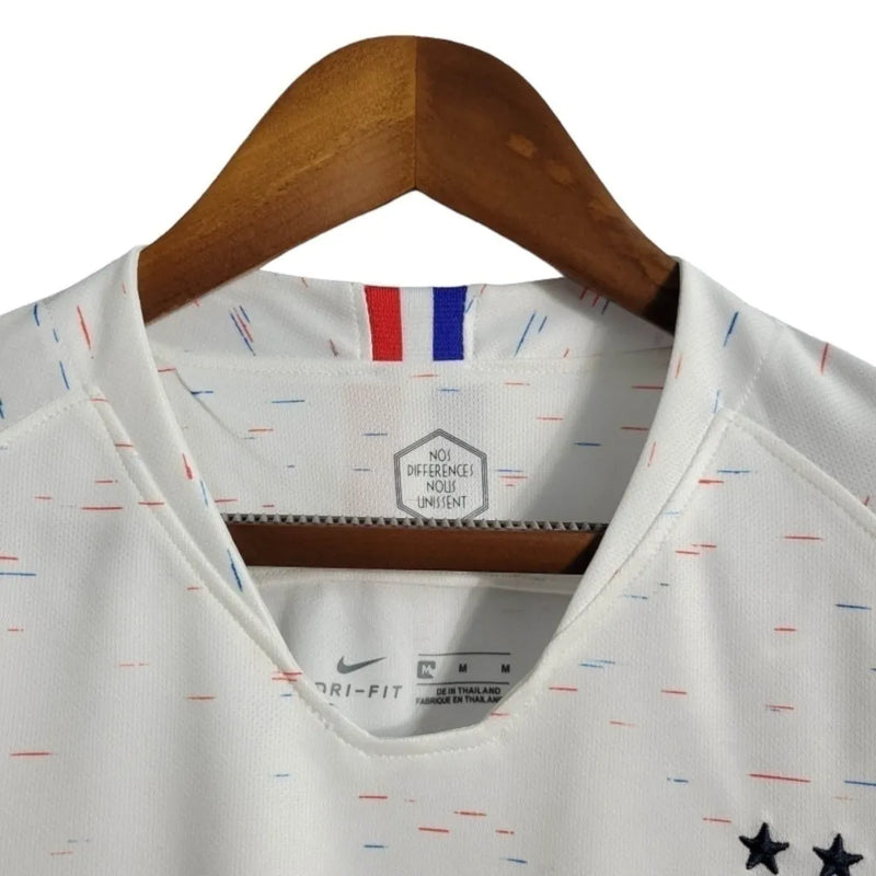 Camisa Retrô Seleção da França Copa do Mundo II 2018 - Masculina Nike - Branca