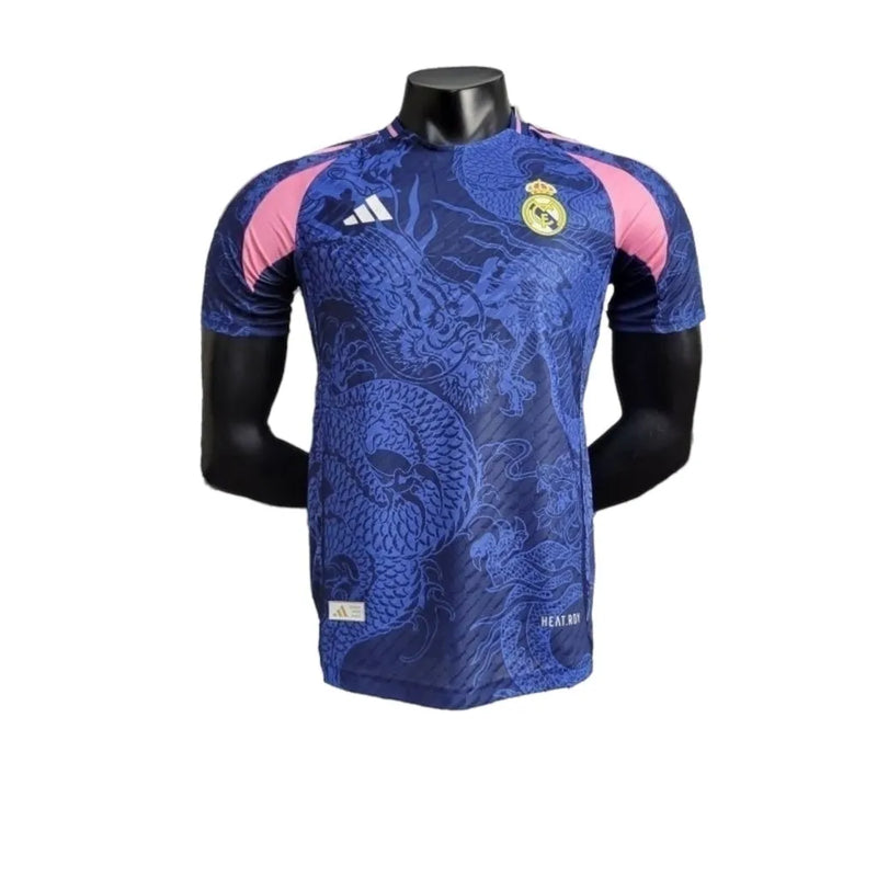 Camisa Real Madrid Edição especial 24/25 - Jogador Adidas Masculina - Azul com detalhes em rosa