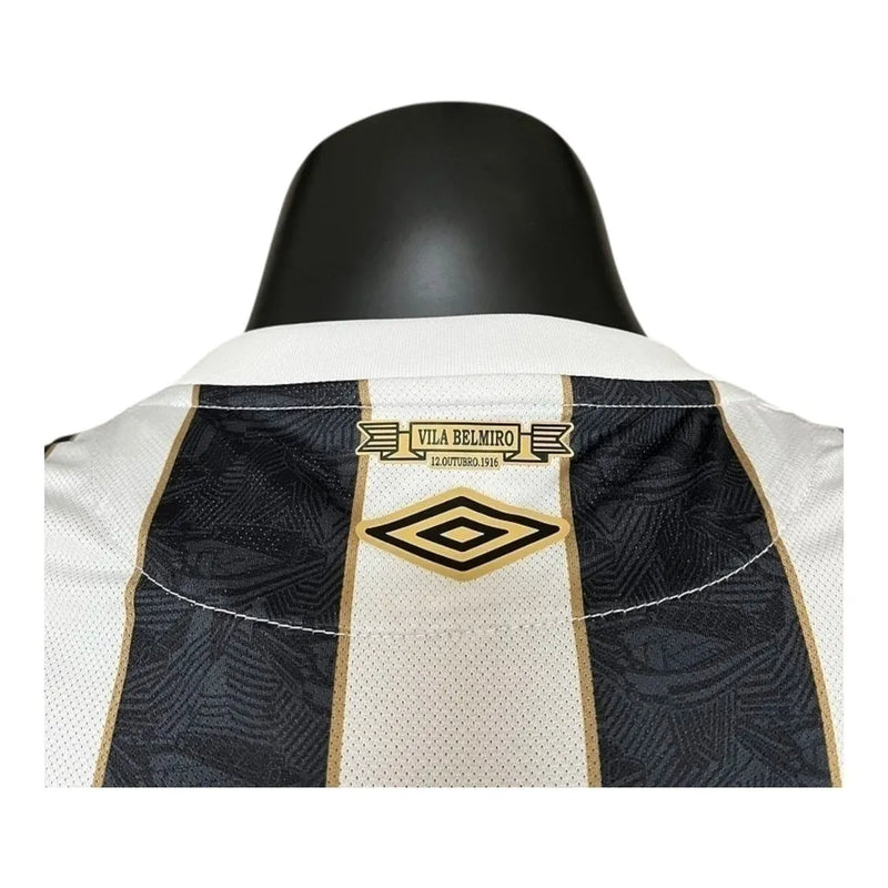 Camisa Santos II 24/25 - Jogador Umbro Masculina - Branca e preta