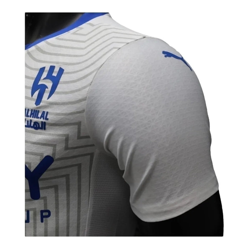 Camisa Al-Hilal II 24/25 - Jogador Puma Masculina - Branca com detalhes em azul e cinza