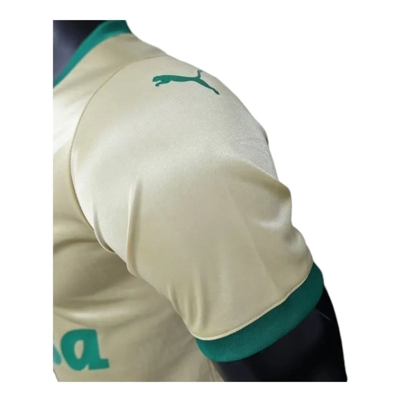 Camisa Palmeiras III 24/25 - Jogador Puma Masculina - Dourada com detalhes em verde