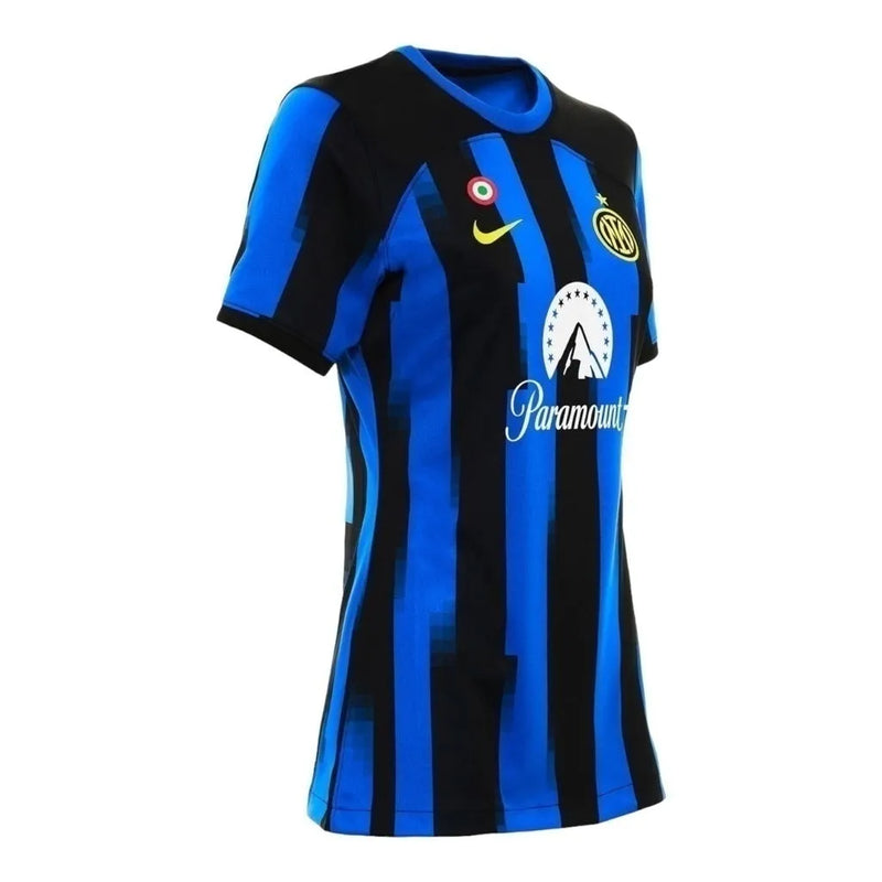 Camisa Inter de Milão I 23/24 - Torcedor Nike Feminina - Azul e preta