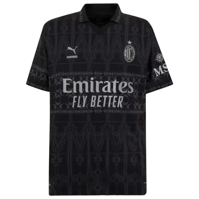 Camisa AC Milan Edição especial 24/25 - Torcedor Puma Masculina - Preta com detalhes em cinza